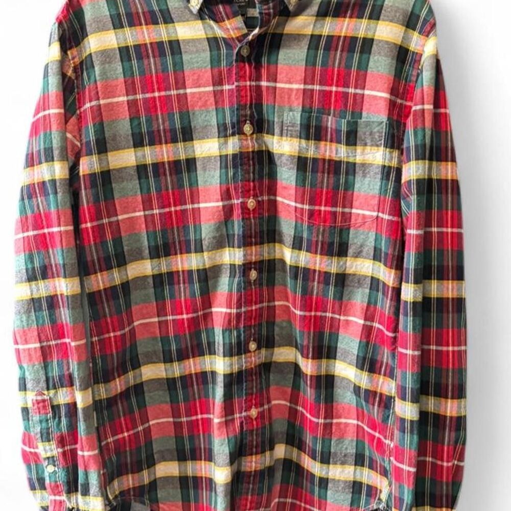 J.Crew Oxford Tartan Plaid Button-Up Shirt